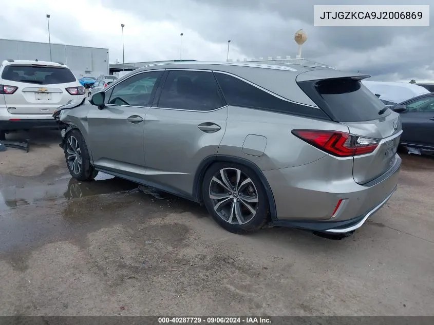 2018 Lexus Rx 350L Premium VIN: JTJGZKCA9J2006869 Lot: 40287729