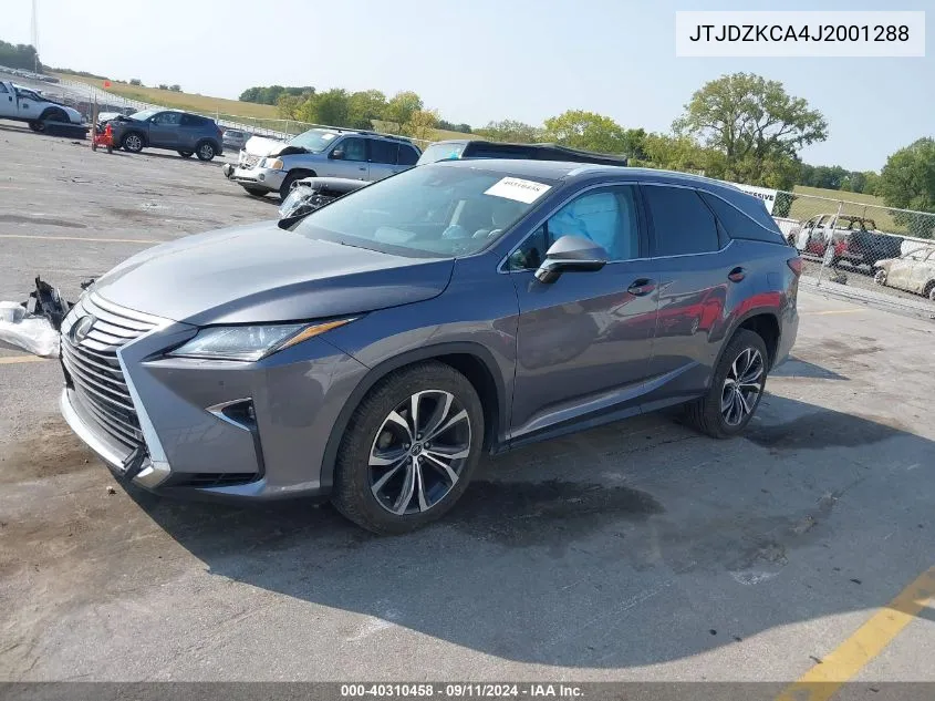 2018 Lexus Rx 350L Premium VIN: JTJDZKCA4J2001288 Lot: 40310458