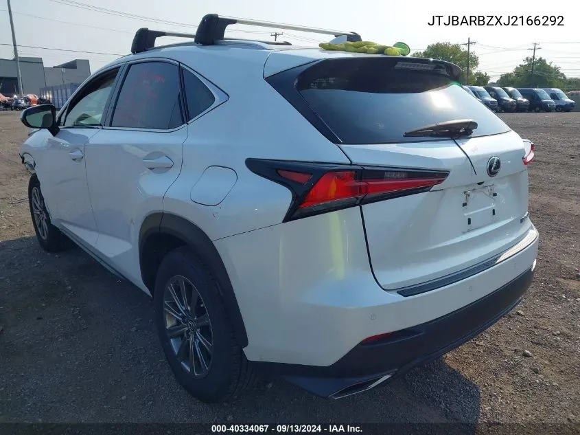 2018 Lexus Nx 300 VIN: JTJBARBZXJ2166292 Lot: 40334067