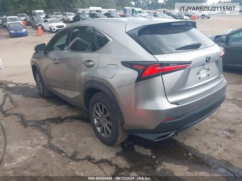 2018 Lexus Nx 300 VIN: JTJYARBZ0J2115507 Lot: 40354420