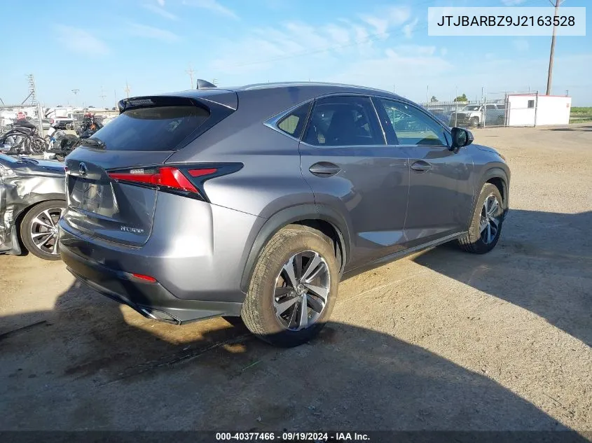 2018 Lexus Nx 300 VIN: JTJBARBZ9J2163528 Lot: 40377466