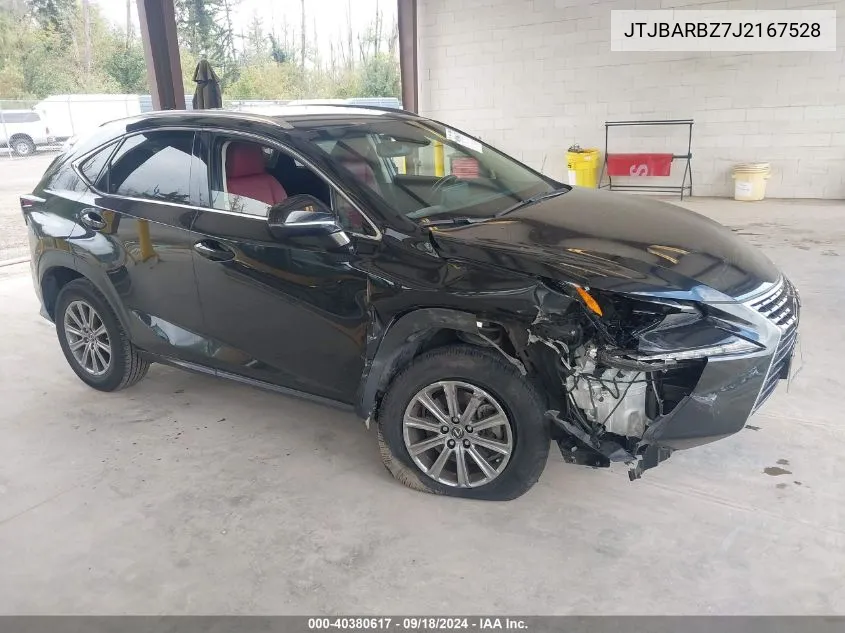 2018 Lexus Nx 300 VIN: JTJBARBZ7J2167528 Lot: 40380617