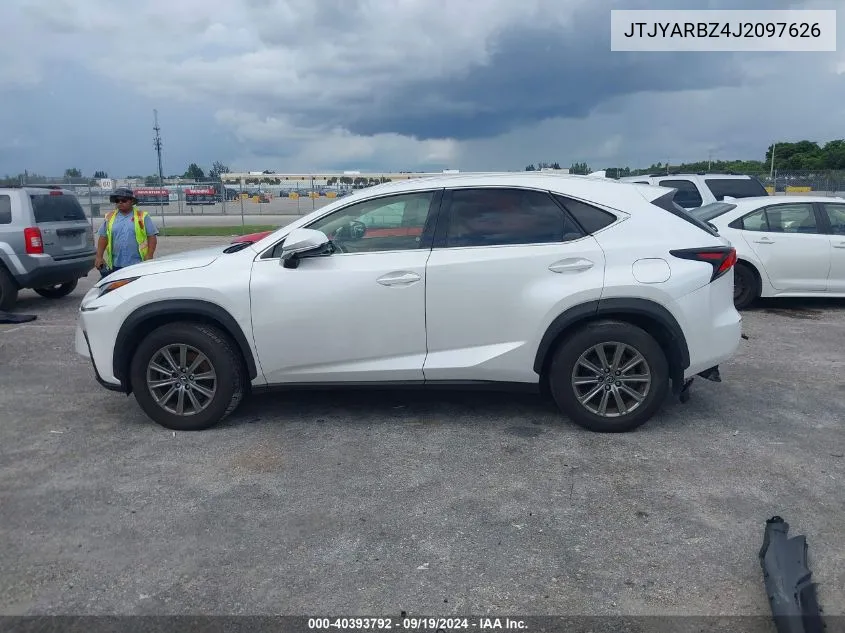 2018 Lexus Nx 300 VIN: JTJYARBZ4J2097626 Lot: 40393792