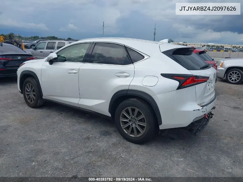 2018 Lexus Nx 300 VIN: JTJYARBZ4J2097626 Lot: 40393792