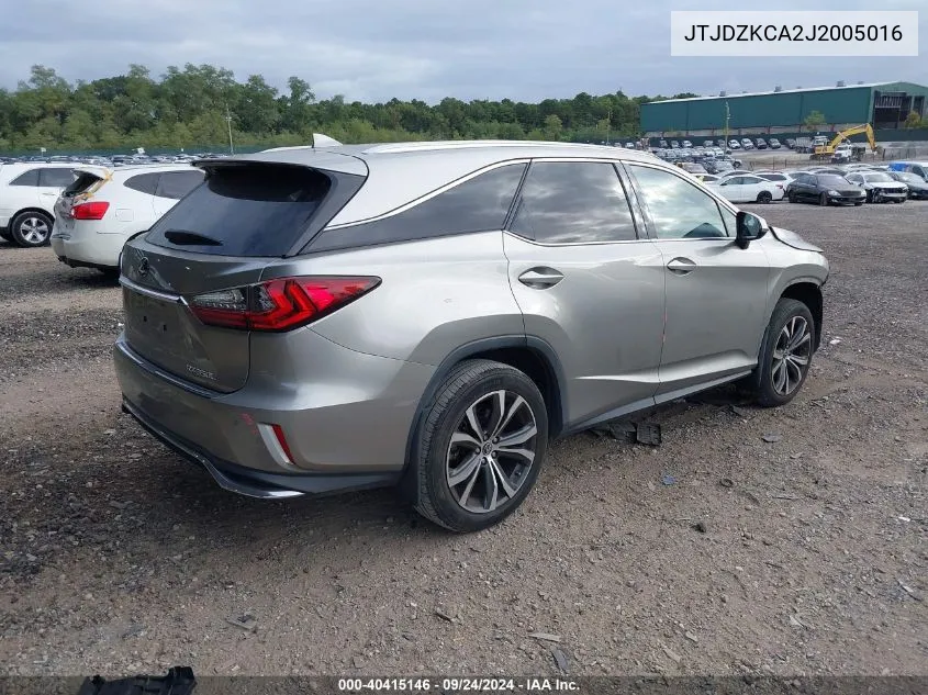 JTJDZKCA2J2005016 2018 Lexus Rx 350L 350 L