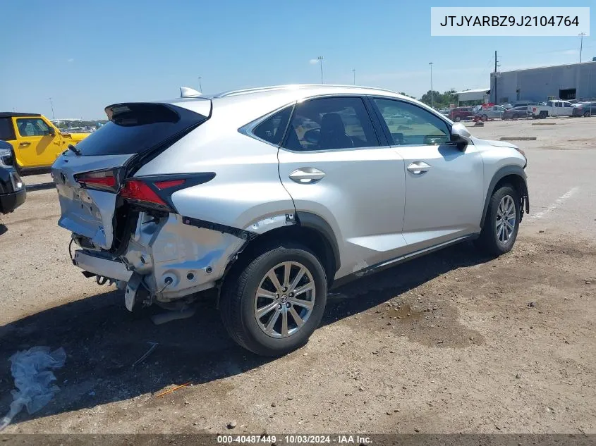 2018 Lexus Nx 300 VIN: JTJYARBZ9J2104764 Lot: 40487449