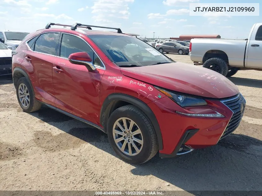 2018 Lexus Nx 300 VIN: JTJYARBZ1J2109960 Lot: 40495969