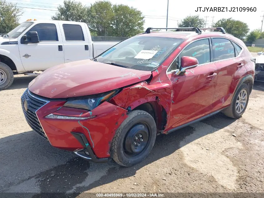 2018 Lexus Nx 300 VIN: JTJYARBZ1J2109960 Lot: 40495969