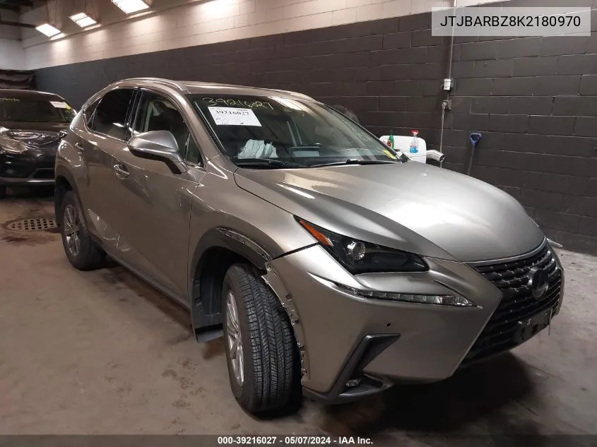 2019 Lexus Nx 300 VIN: JTJBARBZ8K2180970 Lot: 39216027