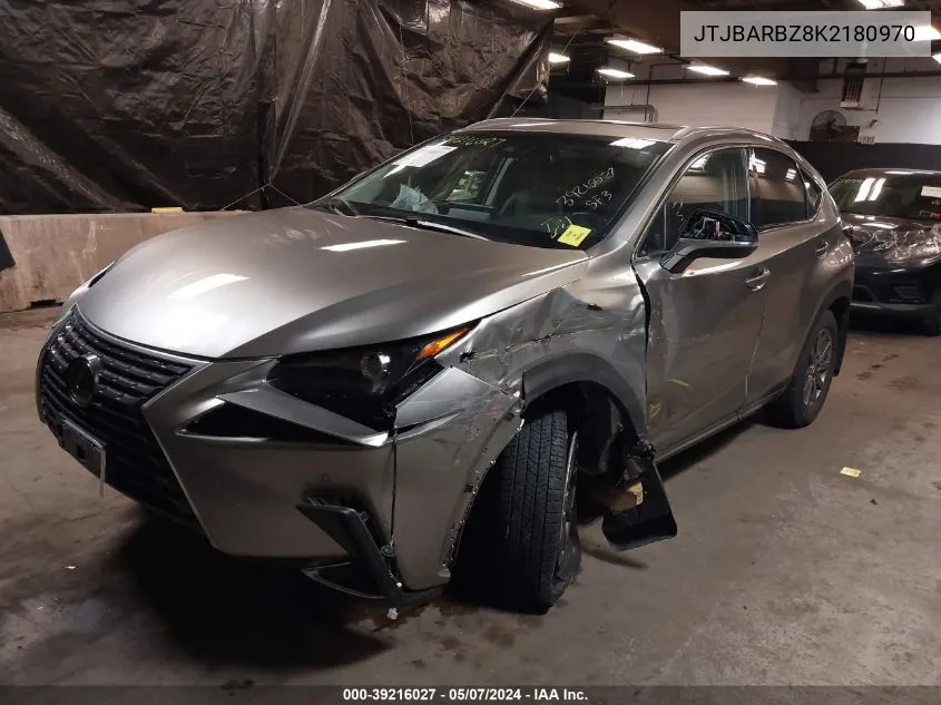 2019 Lexus Nx 300 VIN: JTJBARBZ8K2180970 Lot: 39216027