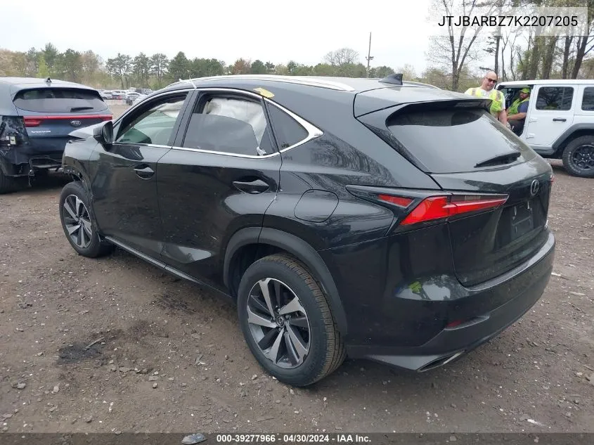 2019 Lexus Nx 300 VIN: JTJBARBZ7K2207205 Lot: 39277966