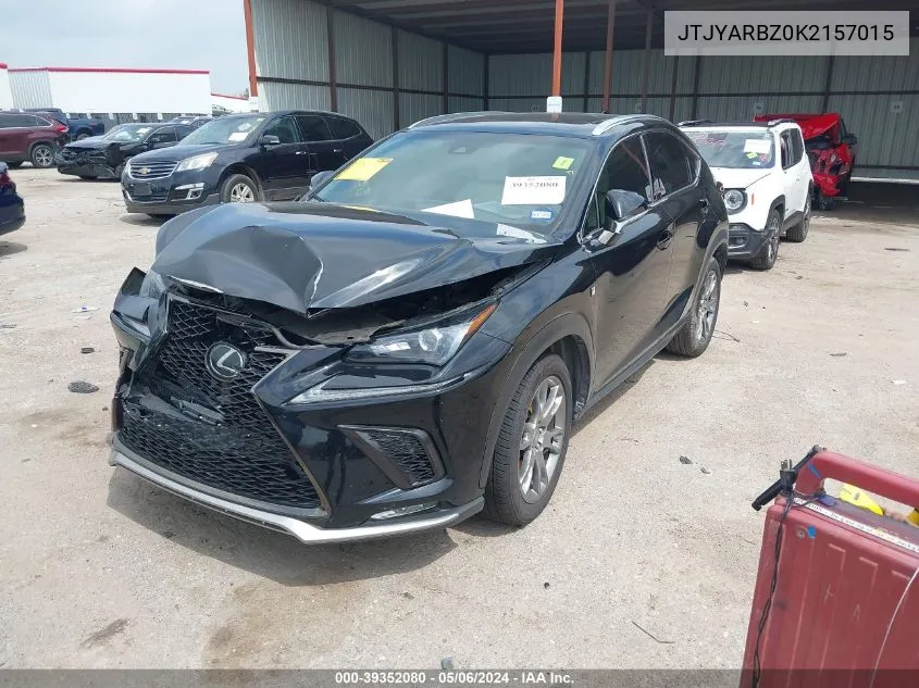 2019 Lexus Nx 300 F Sport VIN: JTJYARBZ0K2157015 Lot: 39352080