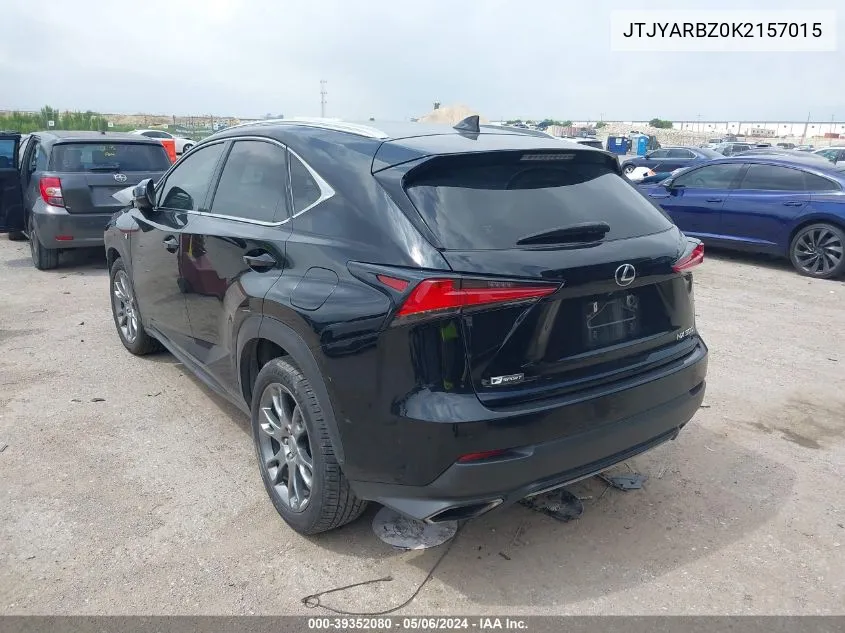 JTJYARBZ0K2157015 2019 Lexus Nx 300 F Sport