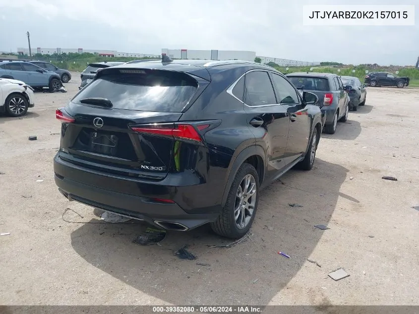 2019 Lexus Nx 300 F Sport VIN: JTJYARBZ0K2157015 Lot: 39352080