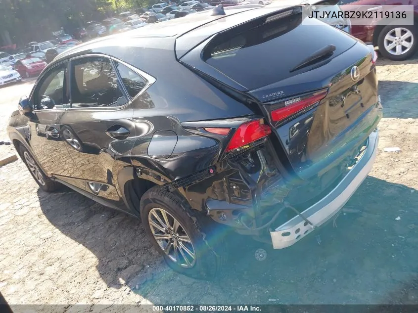 JTJYARBZ9K2119136 2019 Lexus Nx 300