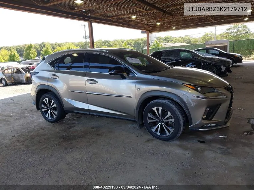 2019 Lexus Nx 300 300 Base/300 F Sport VIN: JTJBARBZ3K2179712 Lot: 40229198