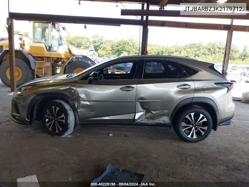 2019 Lexus Nx 300 300 Base/300 F Sport VIN: JTJBARBZ3K2179712 Lot: 40229198