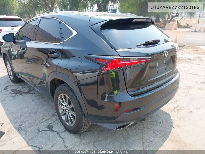 2019 Lexus Nx 300 VIN: JTJYARBZ7K2130183 Lot: 40271101