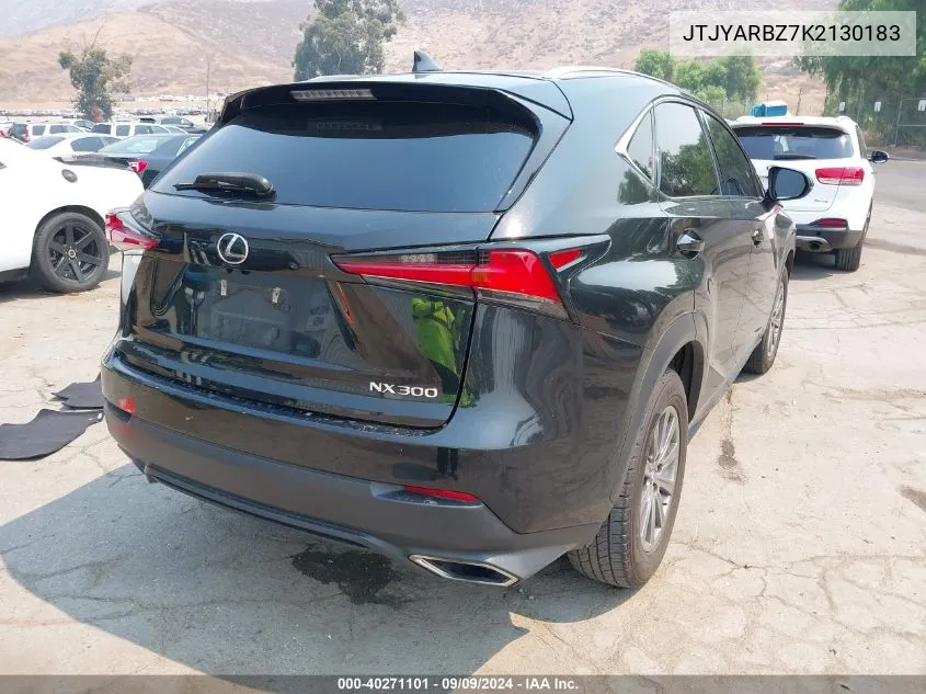 2019 Lexus Nx 300 VIN: JTJYARBZ7K2130183 Lot: 40271101