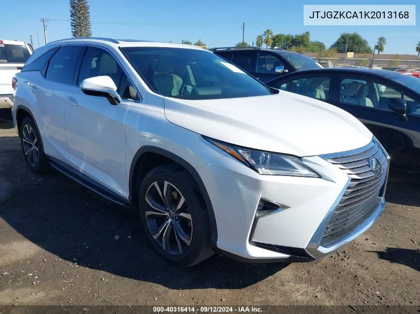 JTJGZKCA1K2013168 2019 Lexus Rx 350L Premium