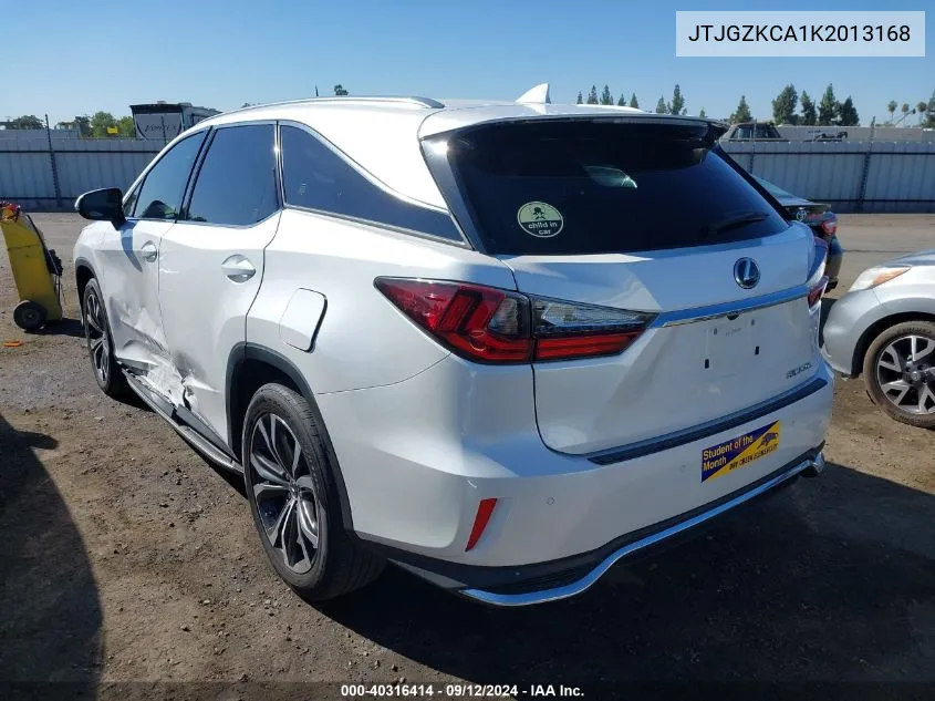 JTJGZKCA1K2013168 2019 Lexus Rx 350L Premium