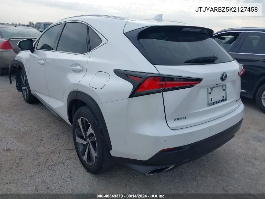 2019 Lexus Nx 300 VIN: JTJYARBZ5K2127458 Lot: 40349379