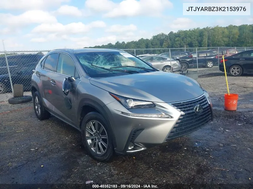 2019 Lexus Nx 300 VIN: JTJYARBZ3K2153976 Lot: 40352183