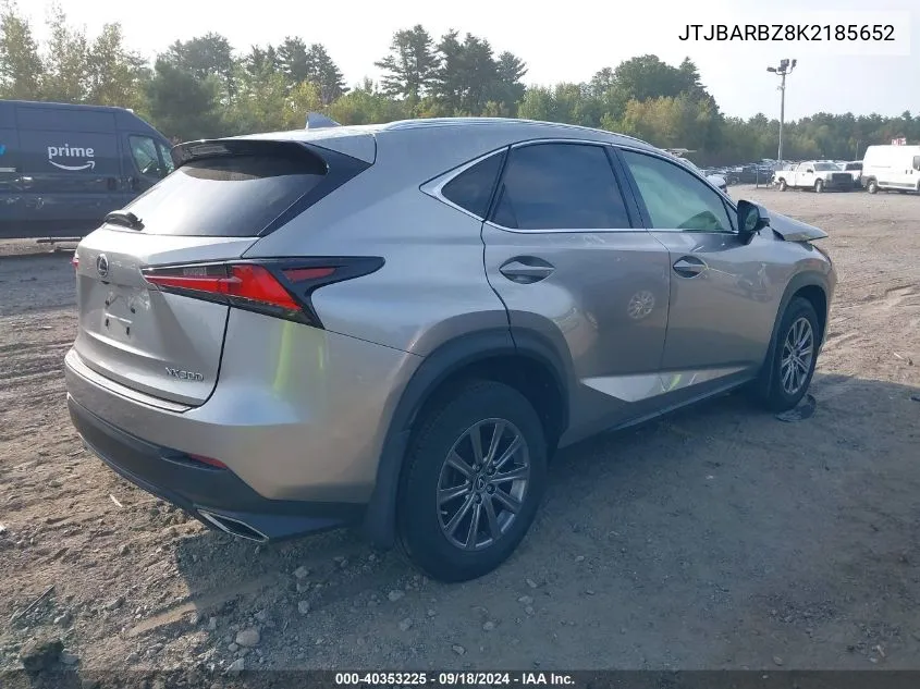 2019 Lexus Nx 300 300 Base/300 F Sport VIN: JTJBARBZ8K2185652 Lot: 40353225