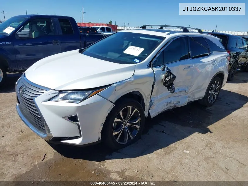 2019 Lexus Rx 350L Premium VIN: JTJGZKCA5K2010337 Lot: 40405445