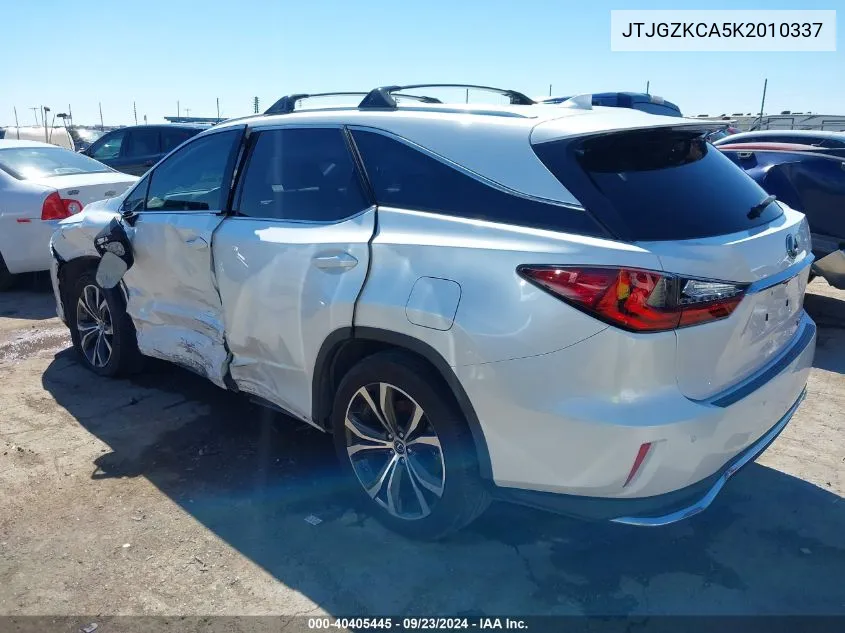 JTJGZKCA5K2010337 2019 Lexus Rx 350L Premium