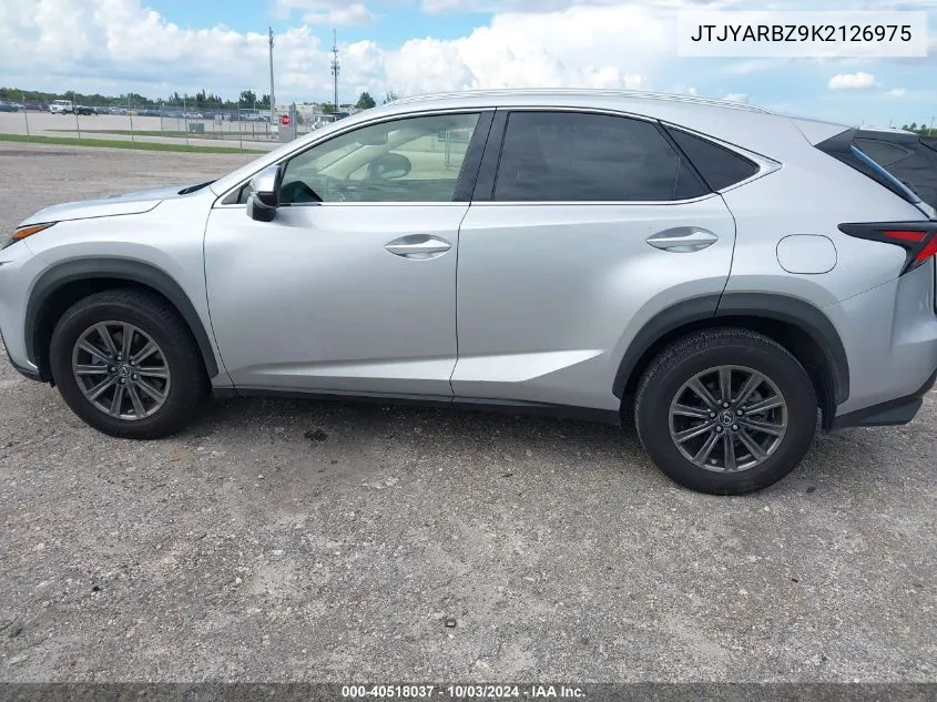 2019 Lexus Nx 300 VIN: JTJYARBZ9K2126975 Lot: 40518037