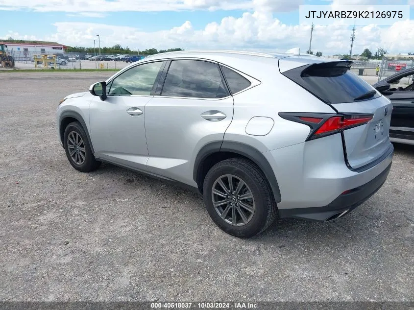 2019 Lexus Nx 300 VIN: JTJYARBZ9K2126975 Lot: 40518037