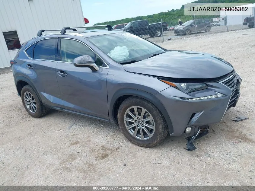 2020 Lexus Nx 300 VIN: JTJAARBZ0L5005382 Lot: 39268777