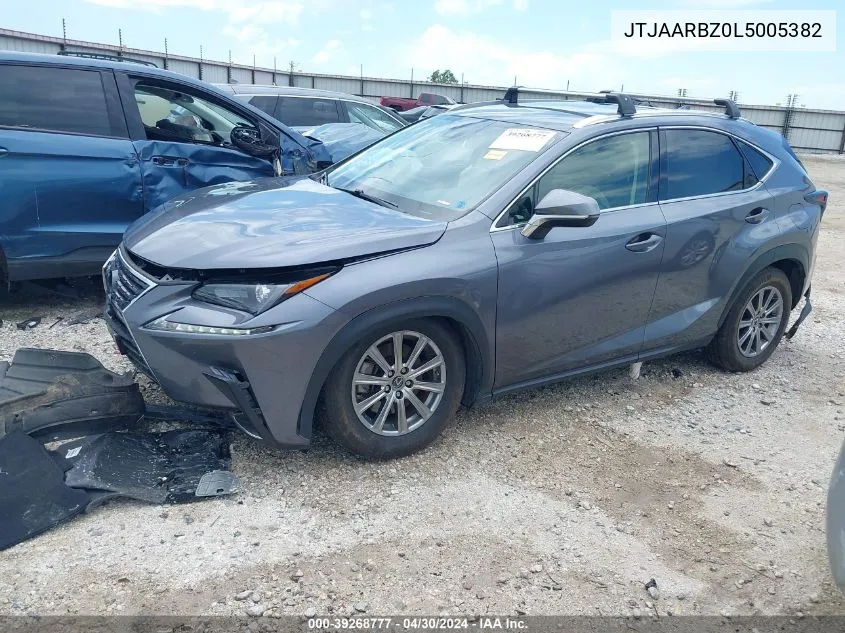 2020 Lexus Nx 300 VIN: JTJAARBZ0L5005382 Lot: 39268777