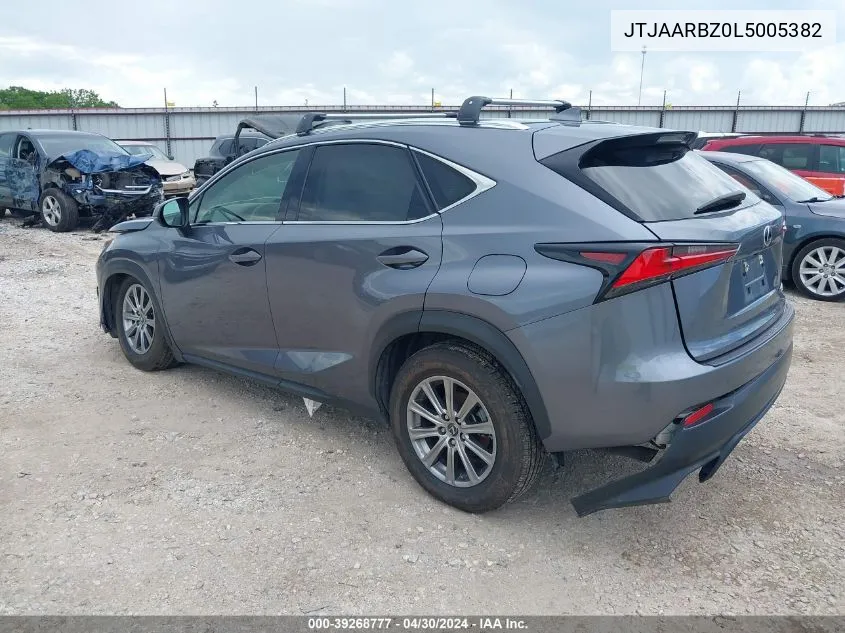 2020 Lexus Nx 300 VIN: JTJAARBZ0L5005382 Lot: 39268777