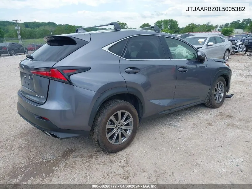 2020 Lexus Nx 300 VIN: JTJAARBZ0L5005382 Lot: 39268777