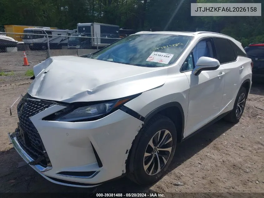 2020 Lexus Rx 350L VIN: JTJHZKFA6L2026158 Lot: 39381488