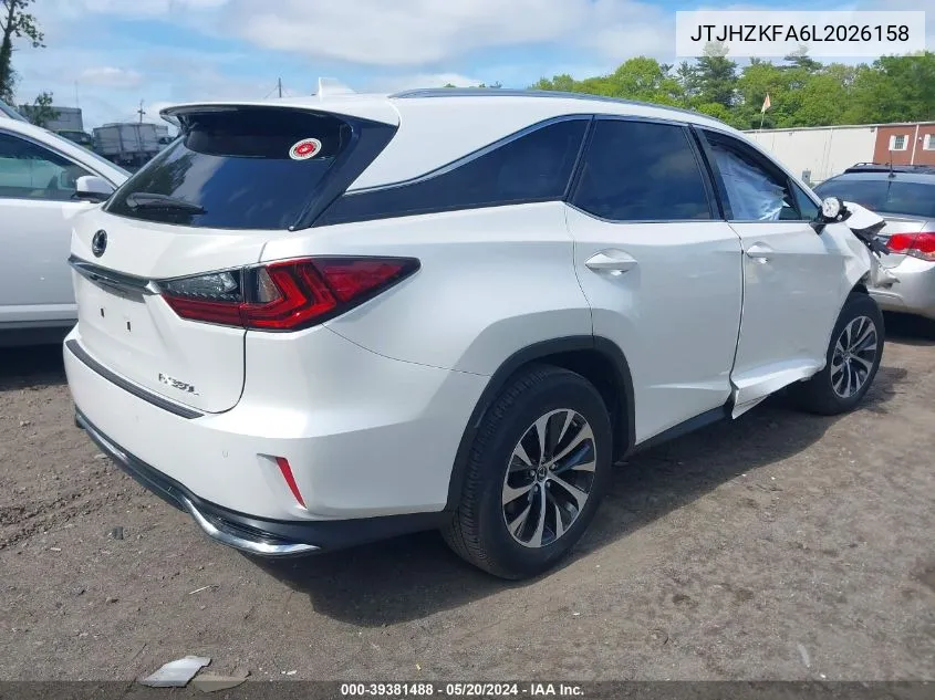 JTJHZKFA6L2026158 2020 Lexus Rx 350L