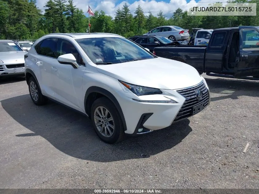 2020 Lexus Nx 300 VIN: JTJDARDZ7L5015725 Lot: 39592946