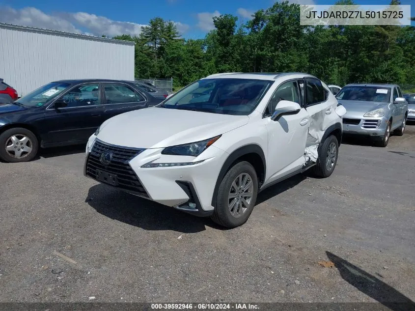 2020 Lexus Nx 300 VIN: JTJDARDZ7L5015725 Lot: 39592946