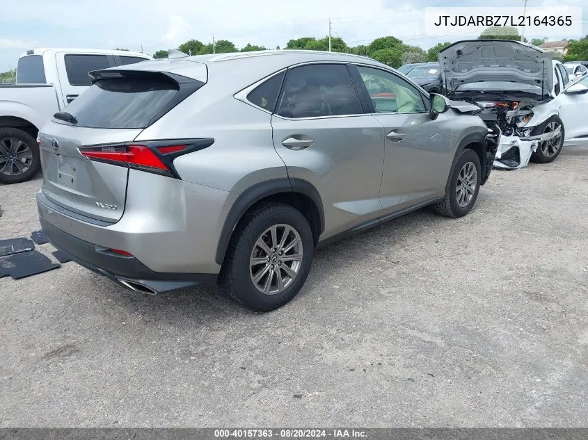 2020 Lexus Nx 300 VIN: JTJDARBZ7L2164365 Lot: 40157363