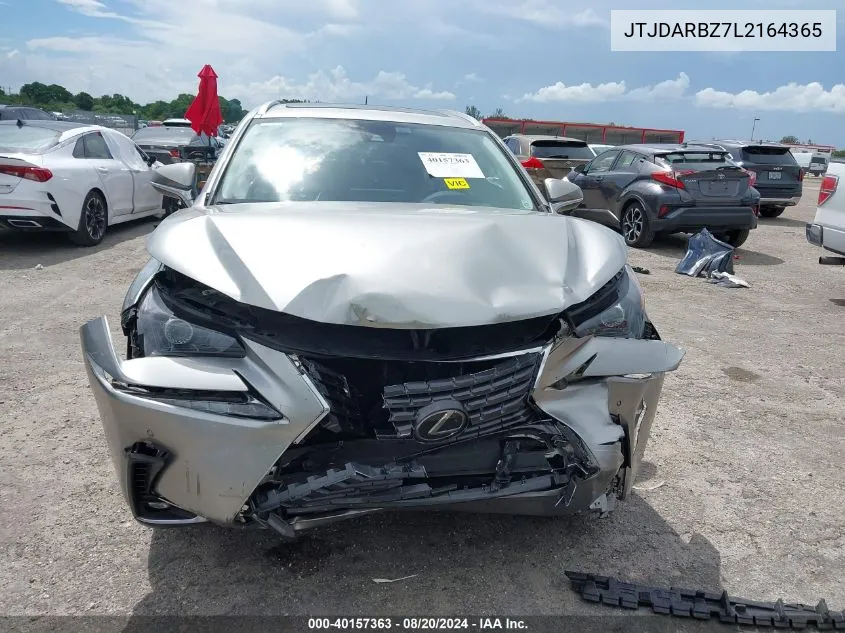 2020 Lexus Nx 300 VIN: JTJDARBZ7L2164365 Lot: 40157363