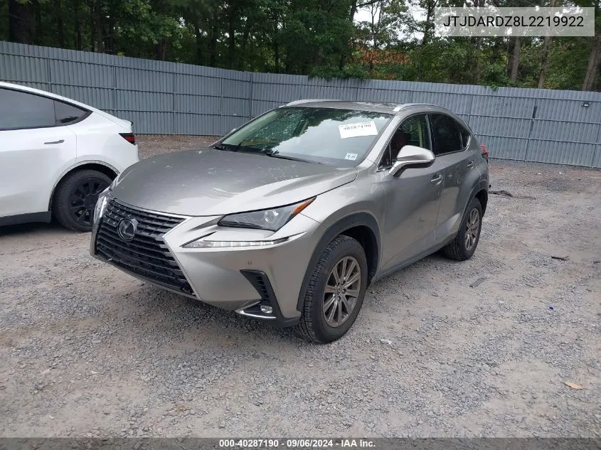 2020 Lexus Nx 300 VIN: JTJDARDZ8L2219922 Lot: 40287190