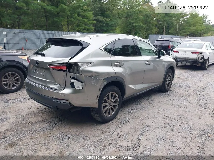 2020 Lexus Nx 300 VIN: JTJDARDZ8L2219922 Lot: 40287190