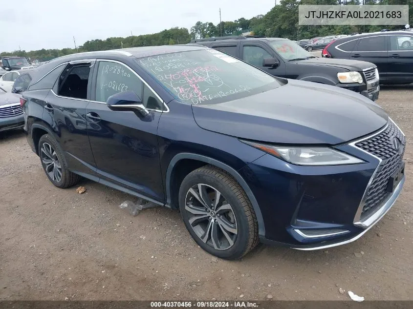 2020 Lexus Rx 350L VIN: JTJHZKFA0L2021683 Lot: 40370456