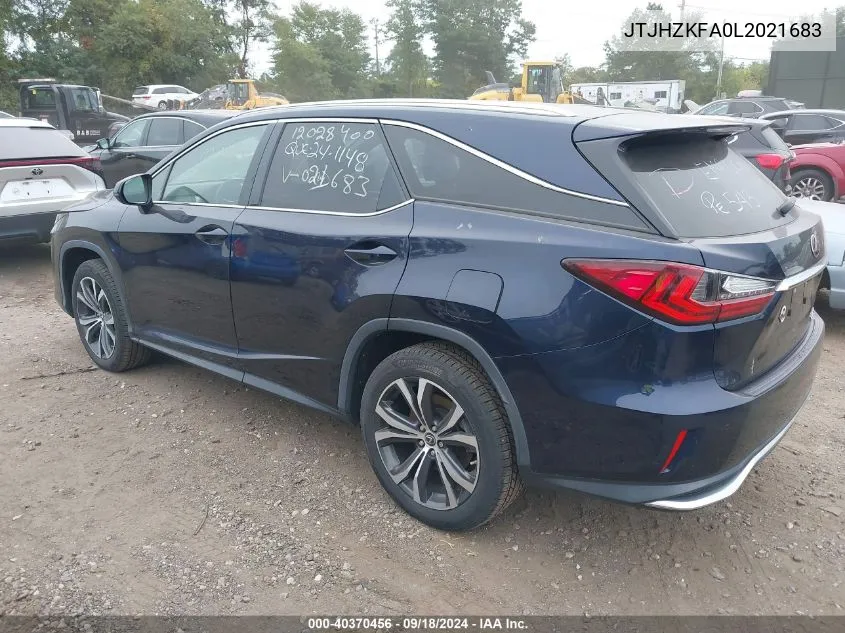 2020 Lexus Rx 350L VIN: JTJHZKFA0L2021683 Lot: 40370456