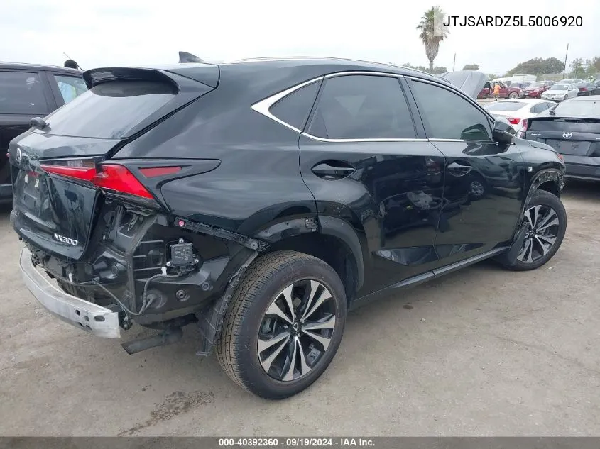 2020 Lexus Nx 300 F Sport VIN: JTJSARDZ5L5006920 Lot: 40392360