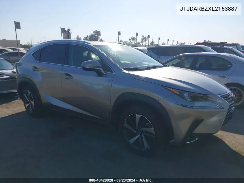 2020 Lexus Nx 300 VIN: JTJDARBZXL2163887 Lot: 40429928