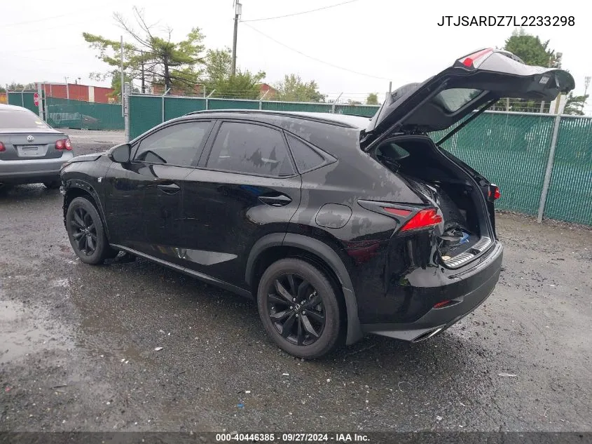 2020 Lexus Nx 300 VIN: JTJSARDZ7L2233298 Lot: 40446385