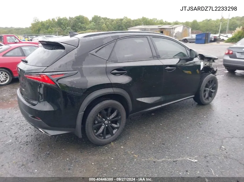 2020 Lexus Nx 300 VIN: JTJSARDZ7L2233298 Lot: 40446385